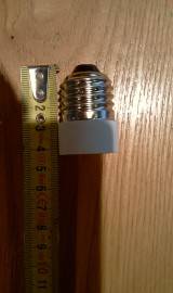 Fitting reduceerring {grote fitting }E27 naar {kleine fittin - afbeelding 1
