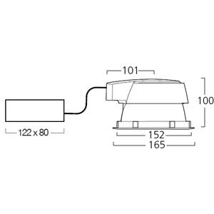 Lumiance INS 150 RS LED WW WH - afbeelding 1