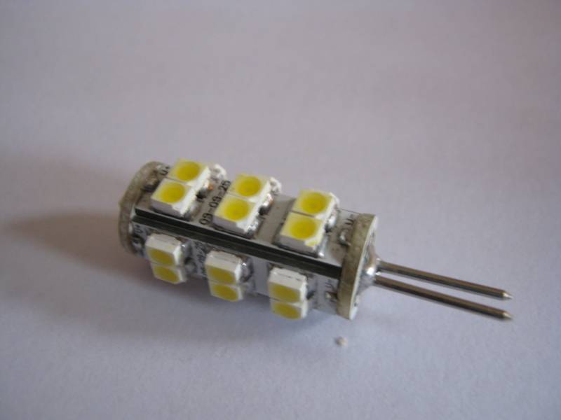 25-LED SMD SPOT 12V-G4 WARM WIT - afbeelding 1