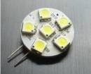 6-LED SMD SPOT 12V-G4 COOL WIT - afbeelding 1
