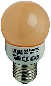 IL-R1WC KOGELLAMP CAPPUCCINO 240V AC 2,0 WATT E27 - afbeelding 1